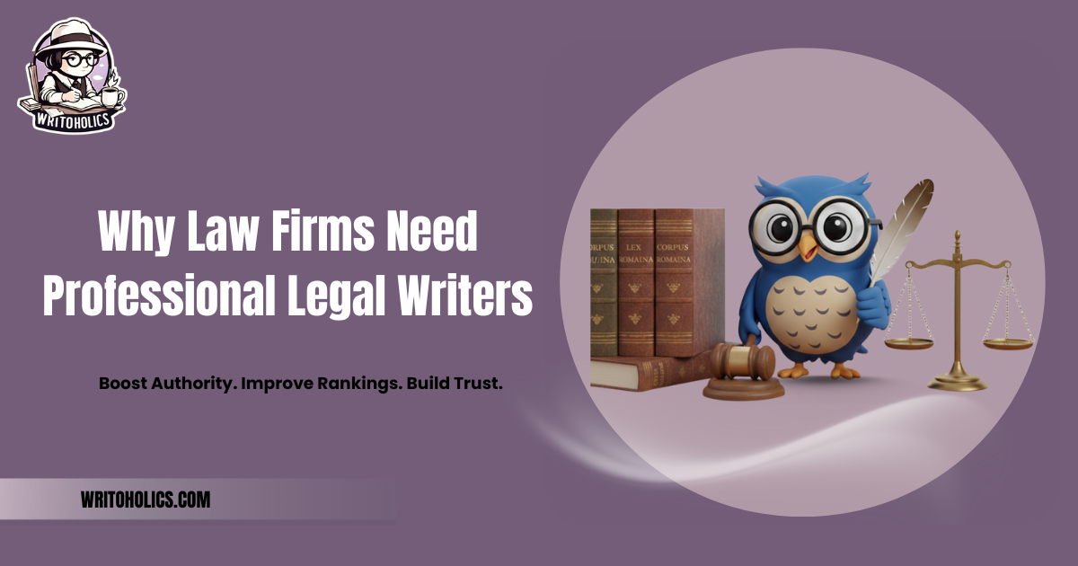 Why Law Firms Need Professional Legal Writers